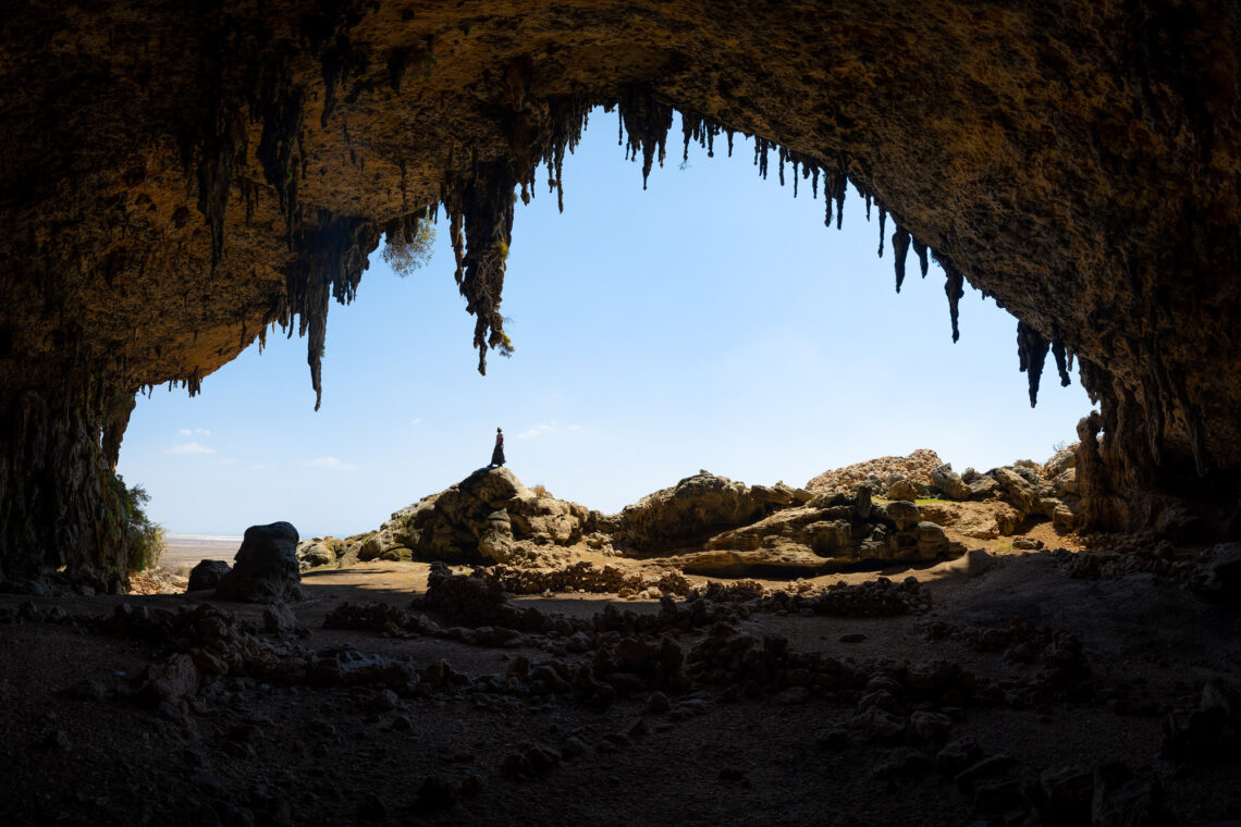 Fotografie Reise Socotra, Hoq Cave - Stalagmiten und Stalaktiten ins beste Licht zu rücken